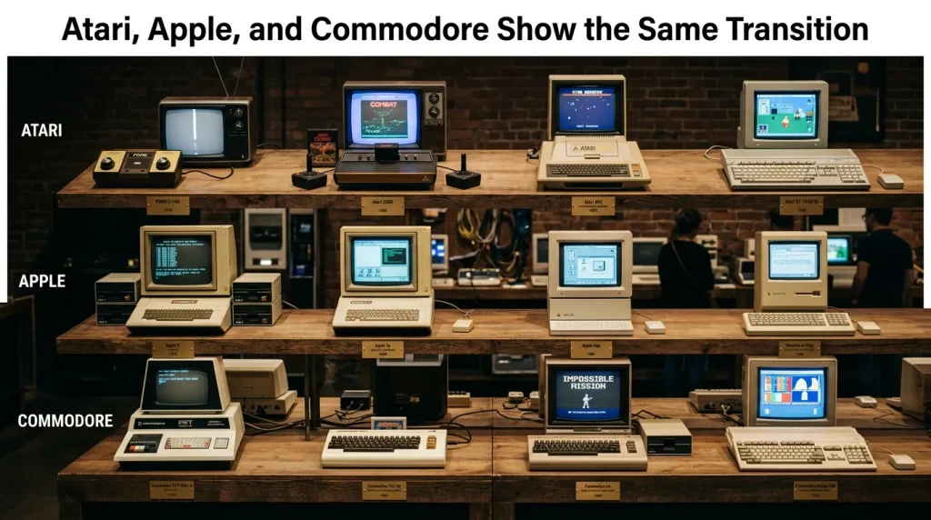 Atari, Apple, and Commodore Show the Same Transition